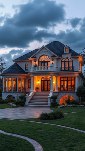 A luxurious house screensaver in stunning colors.