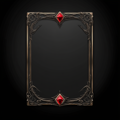 A magical card with crystal gem sparkle.