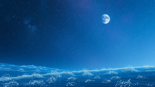 A mysterious world in beautiful light colors.