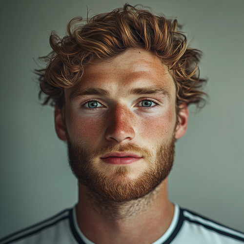 A portrait of a Dutch soccer player