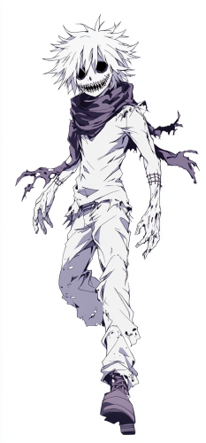 A powerful hero with Chakra energy in Toei style