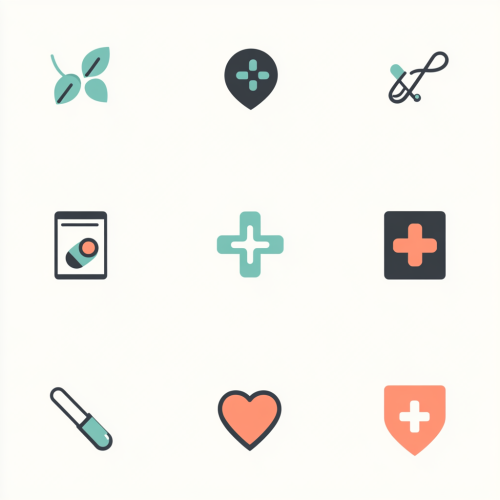 A simple, calming icon symbolizing good health A simple, calming icon symbolizing good health