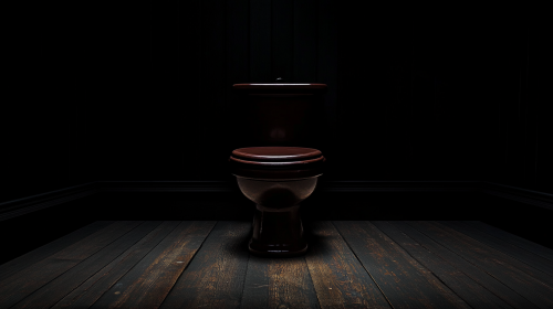 A small potty in 19th century styled photograph