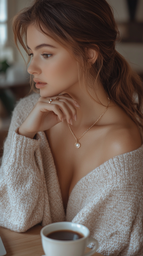 A successful woman working at a modern desk