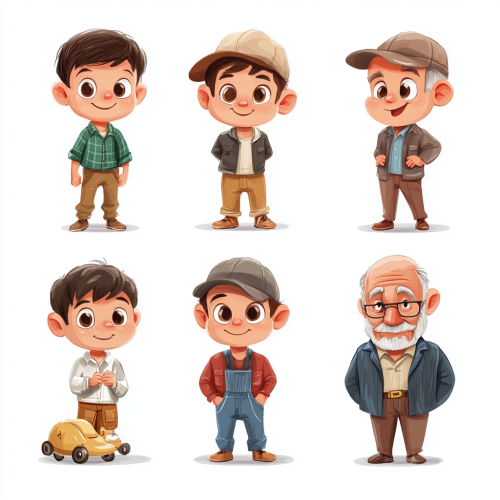 A timeline of boys growing into men A timeline of boys growing into men