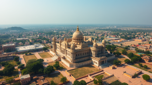 A view of Hastinapur, a royal Indian kingdom.