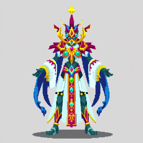 A villain monster named Kefka in final state