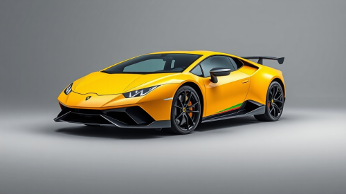 A yellow Lamborghini Reventon in 2025.