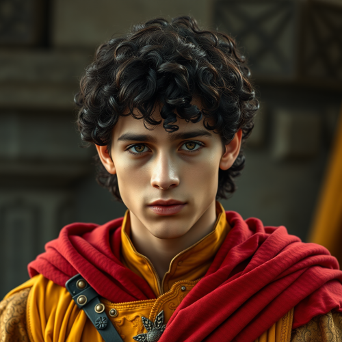 A young noble Dornish man in regal attire.