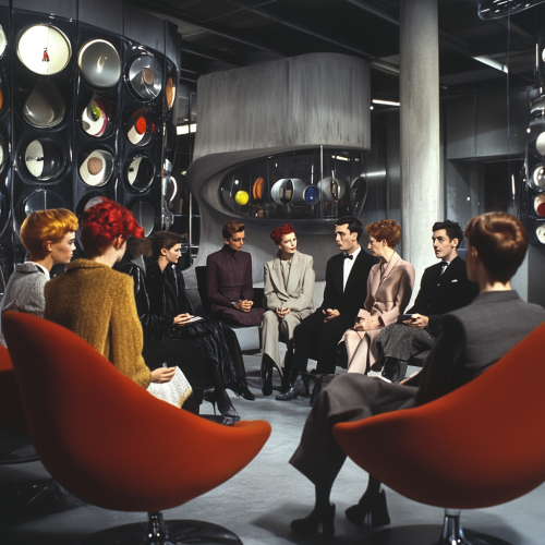 AI Fashion Designers Create Mohair Coat in Futuristic Office