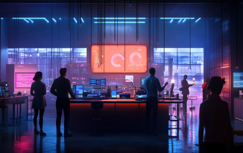 AI and humans work together in high-tech setting