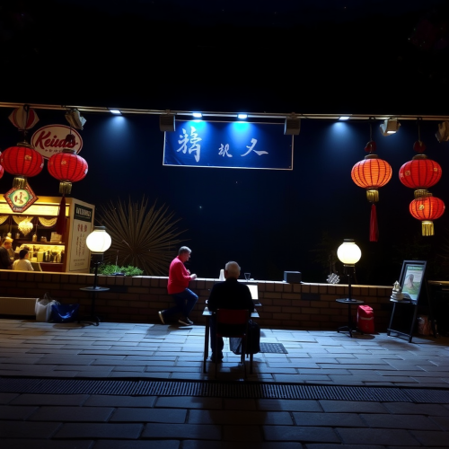 Abstract Artwork with Random Letters