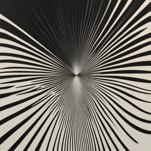 Aerodynamic lines creating symmetrical motion in abstract image