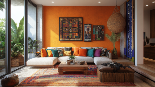 Afrohemian Color Palette in Interior Decor - Inspiring Shot