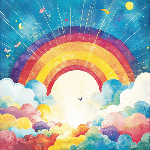 Album Cover Design: Uplifting Message with Bright Colors  Album Cover Design: Uplifting Message with Bright Colors
