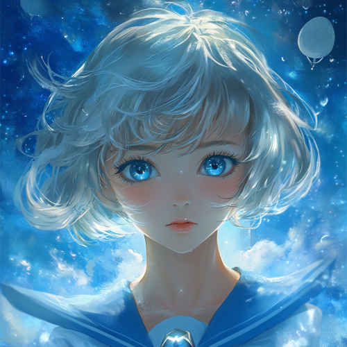 Alovely catoon design with ethereal background and fantasy illustrations.