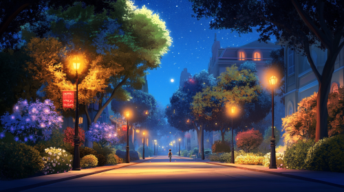 An Enchanting Evening Stroll: Disney-style Night Commute