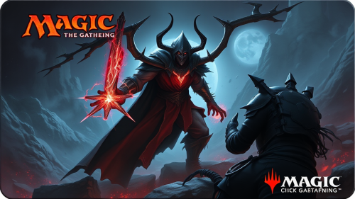 An image of a Magic the Gathering playmat showing an archenemy player.