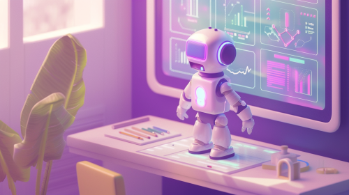 An informative AI robot in modern classroom