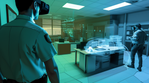 Analyzing a crime scene with Mixed Reality