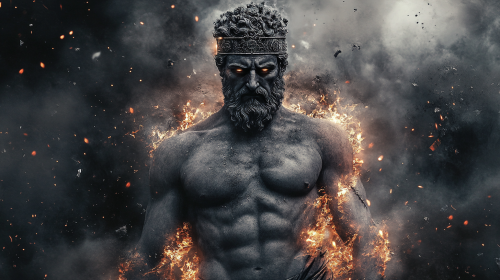 Ancient Greek philosopher with crown, confident and determined. Ancient Greek philosopher with crown, confident and determined.