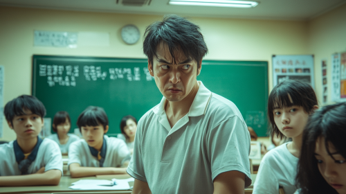 Angry Taiwanese high school teacher scolding student photo Angry Taiwanese high school teacher scolding student photo