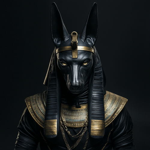 Anubis with Pharaoh Helmet: Award-Winning Symmetrical Photography