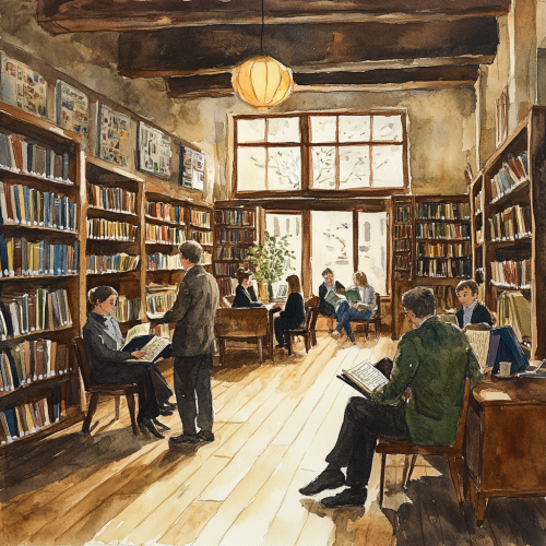 Authors visit library for readings and meetings