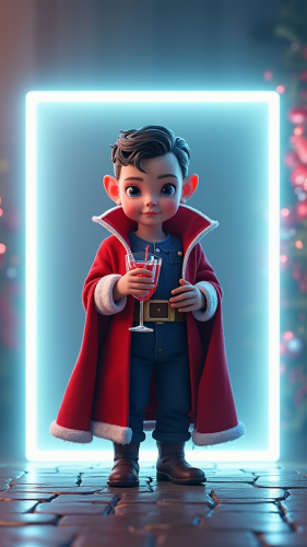 Baby Dr. Strange's Futuristic Christmas Party Poster