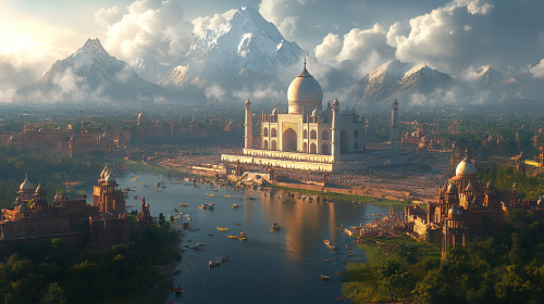 Beautiful India: Taj Mahal, Ganges River, Himalayas