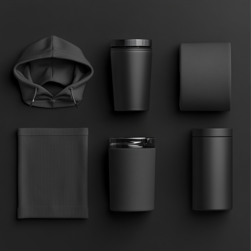 Black Background Mockup Bundle: T-shirts, Mugs, Hoodies