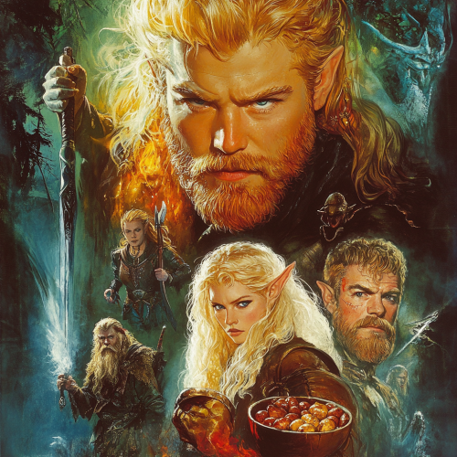 Blonde man, elf woman, fire genasi, lute elf, dwarf eating, halfling with sword. Blonde man, elf woman, fire genasi, lute elf, dwarf eating, halfling with sword.