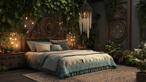 Boho Witchy Bedroom: Ethereal Elements Escape Boho Witchy Bedroom: Ethereal Elements Escape