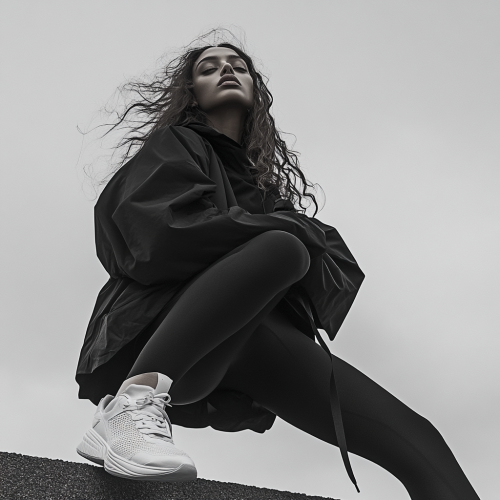 Brazilian Woman in Stylish Pose: A Fashion Portrait