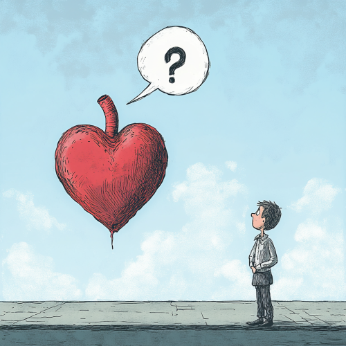 Bureaucrat & Oversized Heart Communication with Word Balloons 