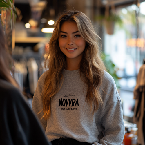 Busy Australian Woman Helping Customer in Fashion Store