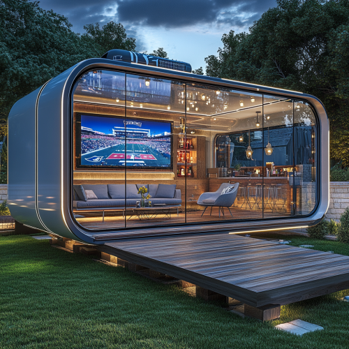 Camper pods with Dallas Cowboy theme, modern and spacious Camper pods with Dallas Cowboy theme, modern and spacious