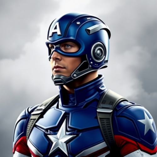 Captain America wears costume inspired by Philippine flag.