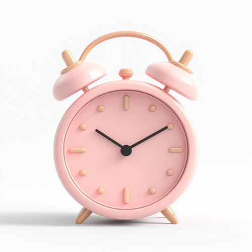 Cartoon Alarm Clock in High Quality 3D Render