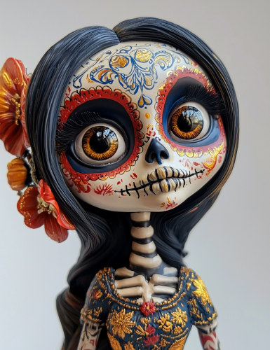 Catrina with Big Eyes in Day of the Dead