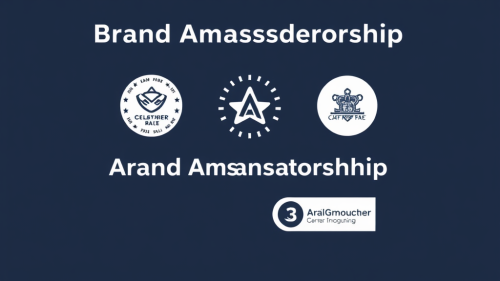 Celebrity logos promoting different brands as ambassadors.