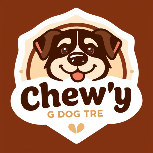 Chewy's Dog Treats Petstore Logo with Modern Design.