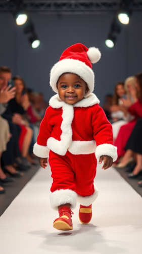Chic Santa Baby Spreads Holiday Cheer.