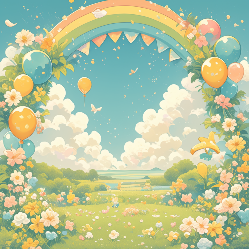 Child-friendly A4 page for kindergarten newsletter design.