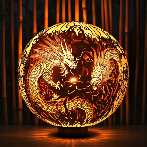 Chinese Bamboo Lanterns: Dragons & Phoenixes, Reunion Symbol