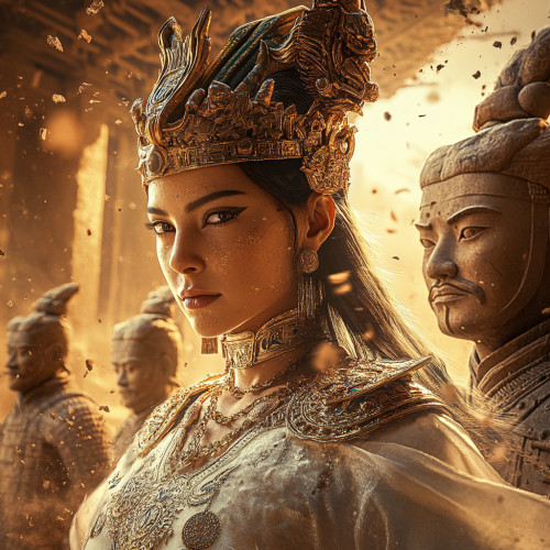 Cleopatra Visits Terracotta Warriors: A Historical Crossover