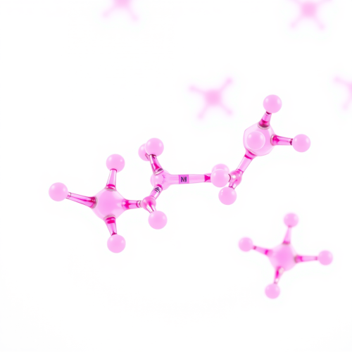 Close-Up of Pink Glycolic Acid Molecules Close-Up of Pink Glycolic Acid Molecules