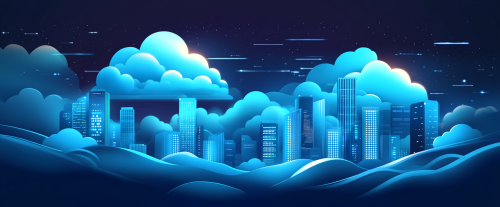 Cloud Computing Skills in Demand: Futuristic Cityscape