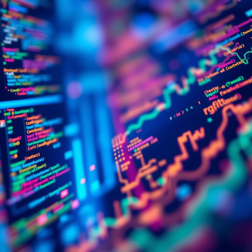 Colors show data using technology with vibrant designs.