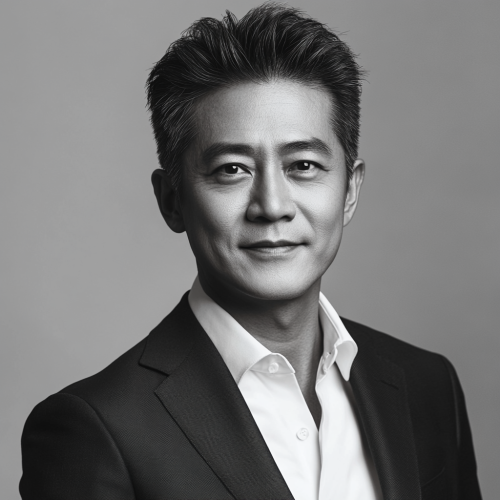 Confident Chinese man in professional LinkedIn portrait